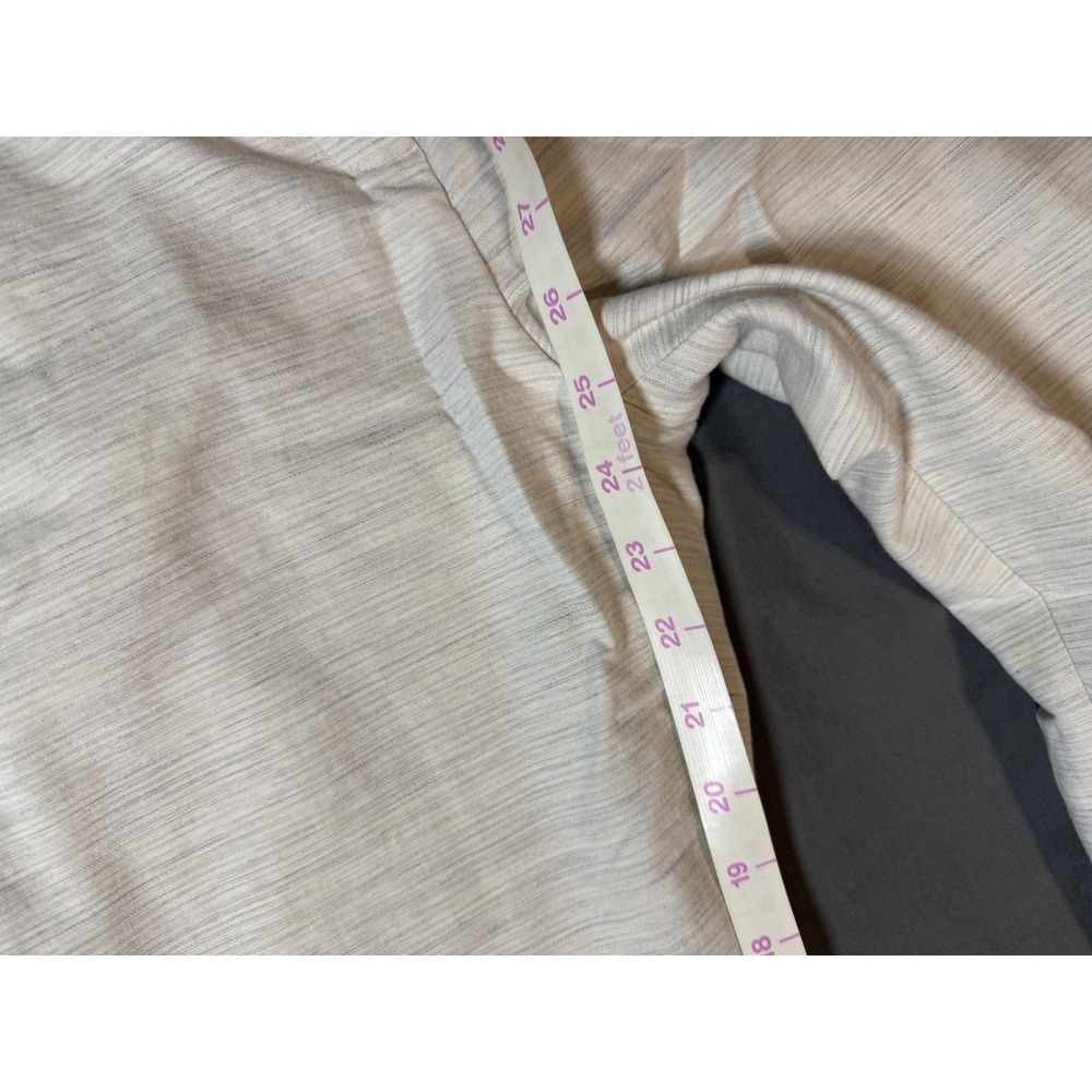 Gap Perfect Trousers Capri‎ Cropped Pants Size 4R Cream Gray Pockets Flat Front - Picture 5 of 8